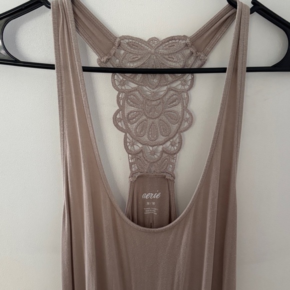 Beige Romper with Lace Back - Picture 4 of 6